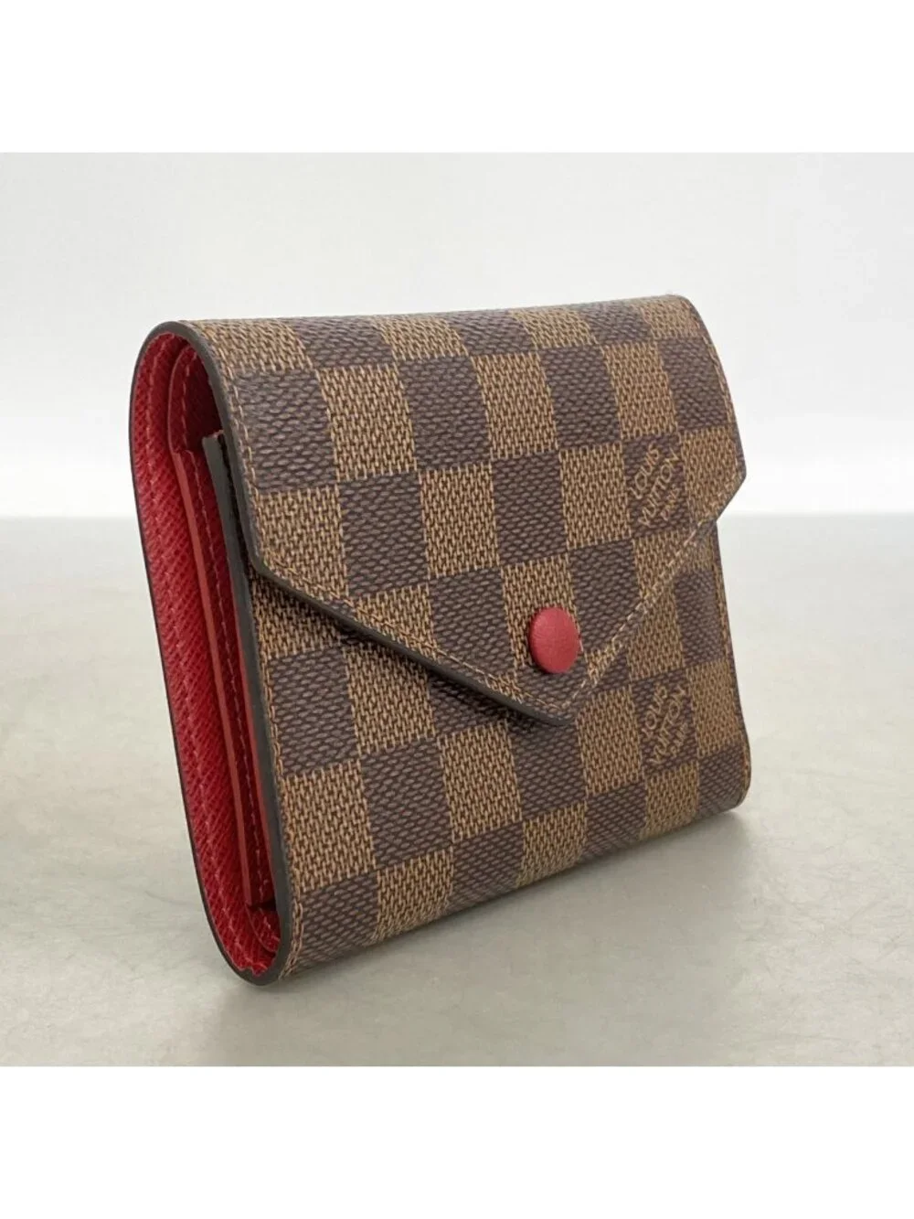 Louis Vuitton Trifold Wallet Damier Portefeuille Victorine Ebene